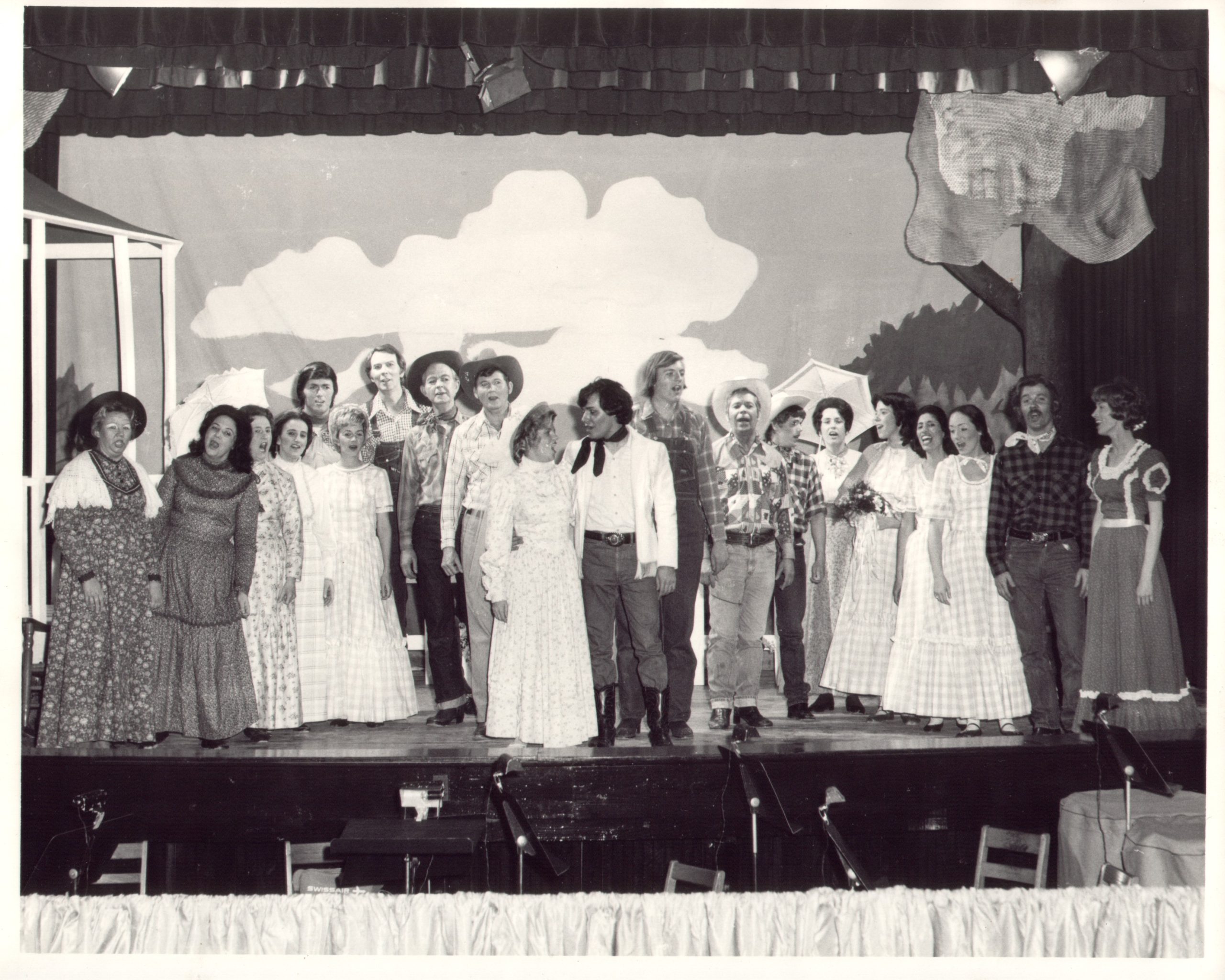 cast photo of "Oklahoma!" production